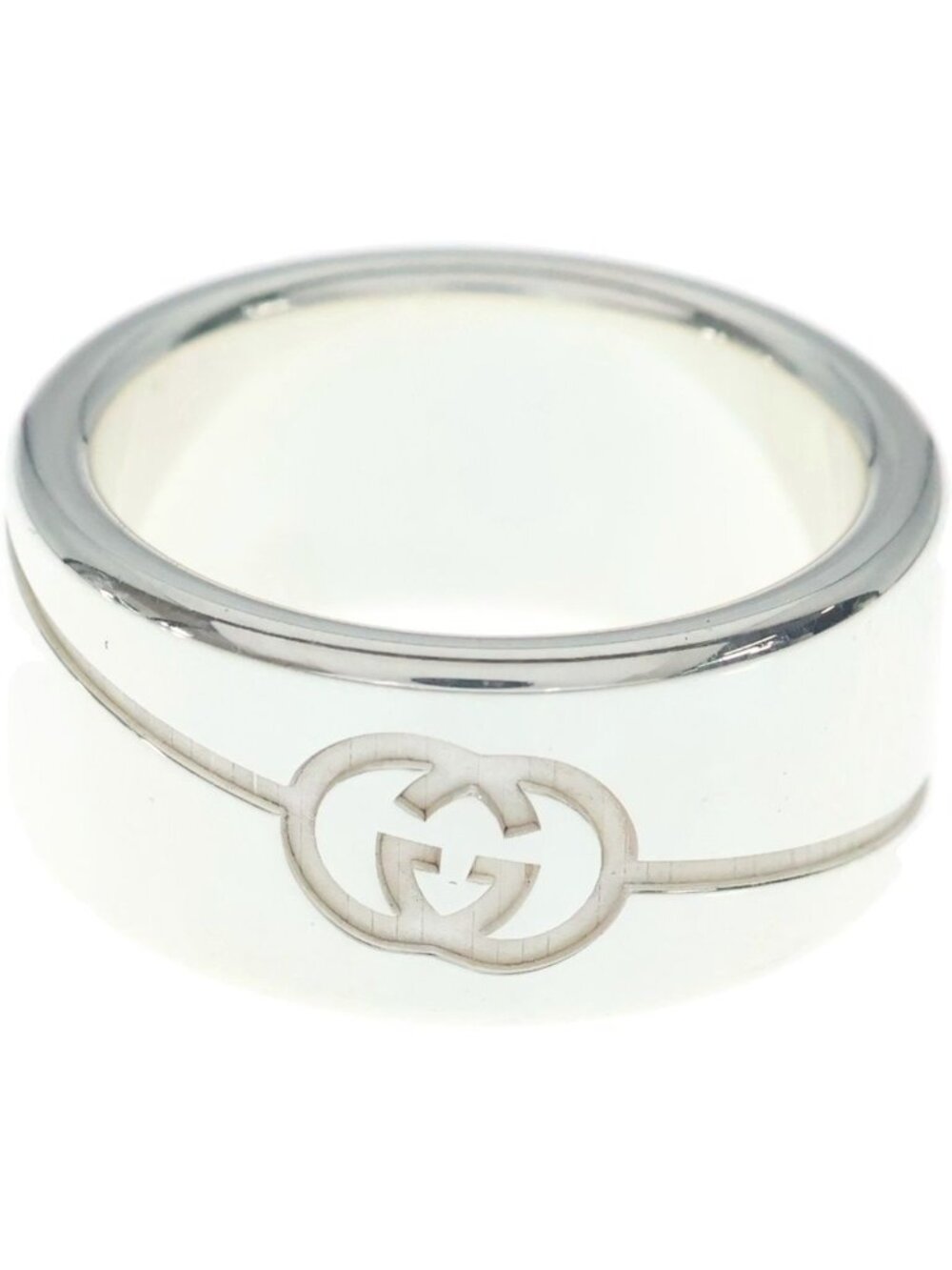 Gucci Diagonal Ring Silver